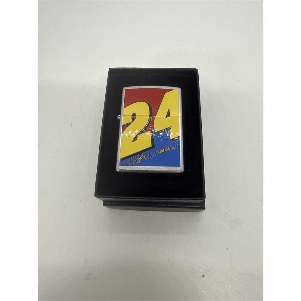ZIPPO 2004 BIG NUMBER #24 JEFF GORDON STREET CHROME LIGHTER NEW UNFIRED